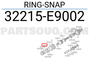 Nissan 32215E9002 RING-SNAP
