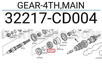 Nissan 32217CD004 GEAR-4TH,MAIN