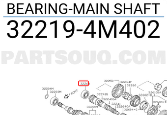 Nissan 322194M402 BEARING-MAIN SHAFT