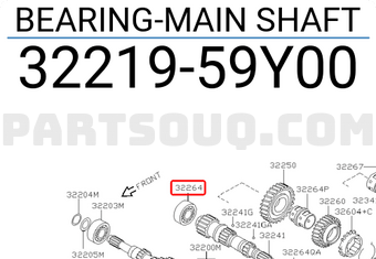 Nissan 3221959Y00 BEARING-MAIN SHAFT