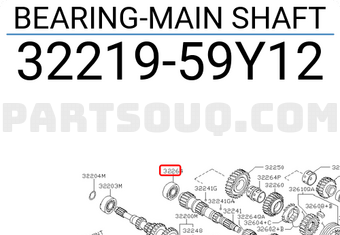 Nissan 3221959Y12 BEARING-MAIN SHAFT