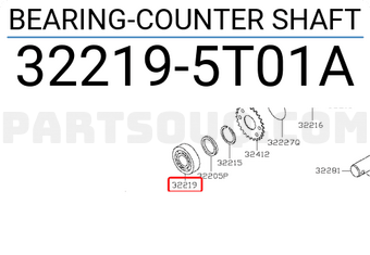 Nissan 322195T01A BEARING-COUNTER SHAFT