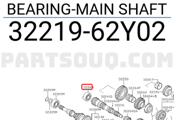Nissan 3221962Y02 BEARING-MAIN SHAFT