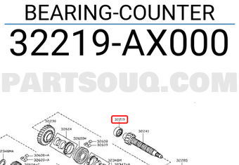 Nissan 32219AX000 BEARING-COUNTER