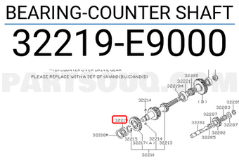 Nissan 32219E9000 BEARING-COUNTER SHAFT