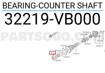 Nissan 32219VB000 BEARING-COUNTER SHAFT