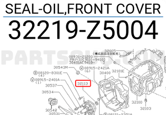 Nissan 32219Z5004 SEAL-OIL,FRONT COVER