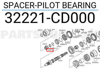 Nissan 32221CD000 SPACER-PILOT BEARING