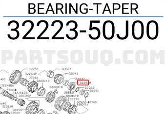 Nissan 3222350J00 BEARING-TAPER