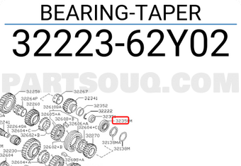 Nissan 3222362Y02 BEARING-TAPER
