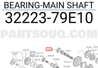 Nissan 3222379E10 BEARING-MAIN SHAFT