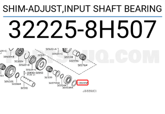 Nissan 322258H507 SHIM-ADJUST,INPUT SHAFT BEARING
