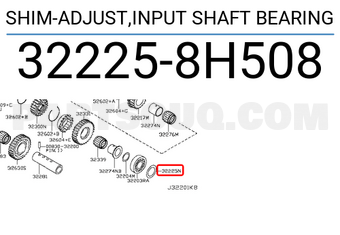 Nissan 322258H508 SHIM-ADJUST,INPUT SHAFT BEARING