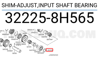 Nissan 322258H565 SHIM-ADJUST,INPUT SHAFT BEARING