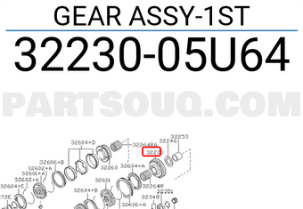 Nissan 3223005U64 GEAR ASSY-1ST