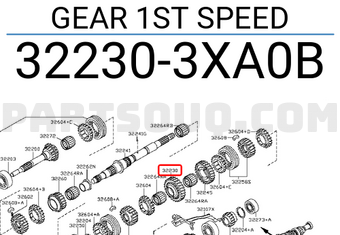 Nissan 322303XA0B GEAR 1ST SPEED