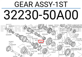 Nissan 3223050A00 GEAR ASSY-1ST
