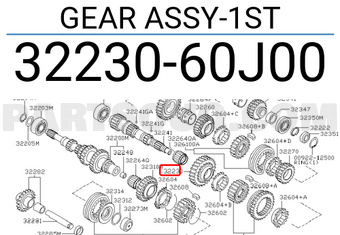 Nissan 3223060J00 GEAR ASSY-1ST