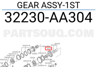 Nissan 32230AA304 GEAR ASSY-1ST