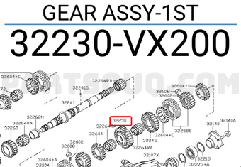 Nissan 32230VX200 GEAR ASSY-1ST