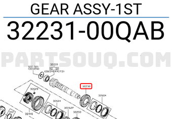 Nissan 3223100QAB GEAR ASSY-1ST