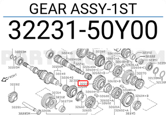 Nissan 3223150Y00 GEAR ASSY-1ST