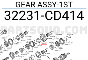 Nissan 32231CD414 GEAR ASSY-1ST