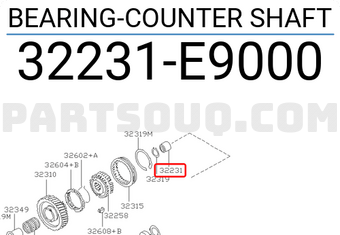 Nissan 32231E9000 BEARING-COUNTER SHAFT