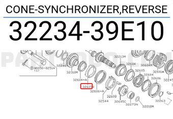 Nissan 3223439E10 CONE-SYNCHRONIZER,REVERSE