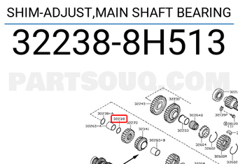 Nissan 322388H513 SHIM-ADJUST,MAIN SHAFT BEARING