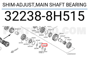 Nissan 322388H515 SHIM-ADJUST,MAIN SHAFT BEARING