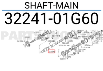 Nissan 3224101G60 SHAFT-MAIN