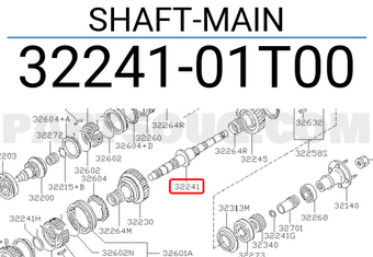 Nissan 3224101T00 SHAFT-MAIN