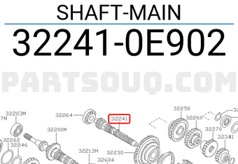 Nissan 322410E902 SHAFT-MAIN