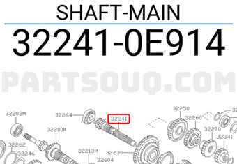 Nissan 322410E914 SHAFT-MAIN