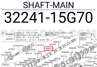 Nissan 3224115G70 SHAFT-MAIN