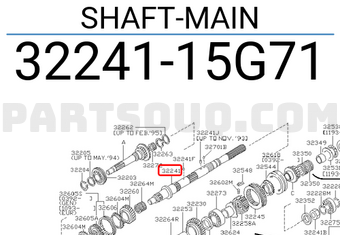 Nissan 3224115G71 SHAFT-MAIN
