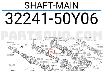 Nissan 3224150Y06 SHAFT-MAIN