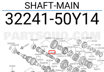 Nissan 3224150Y14 SHAFT-MAIN