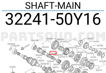 Nissan 3224150Y16 SHAFT-MAIN