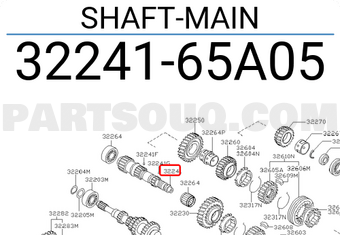 Nissan 3224165A05 SHAFT-MAIN