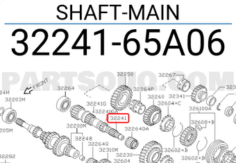Nissan 3224165A06 SHAFT-MAIN
