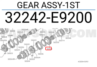 Nissan 32242E9200 GEAR ASSY-1ST