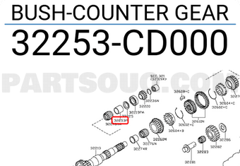 Nissan 32253CD000 BUSH-COUNTER GEAR