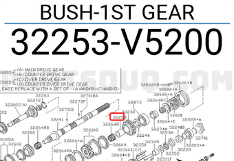 Nissan 32253V5200 BUSH-1ST GEAR