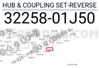 Nissan 3225801J50 HUB &amp; COUPLING SET-REVERSE