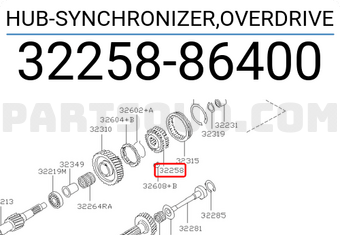 Nissan 3225886400 HUB-SYNCHRONIZER,OVERDRIVE