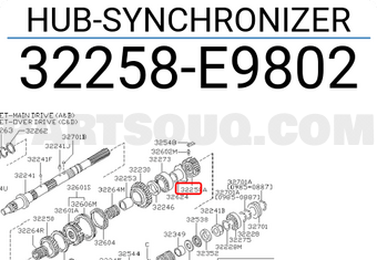 Nissan 32258E9802 HUB-SYNCHRONIZER