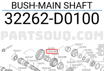 Nissan 32262D0100 BUSH-MAIN SHAFT