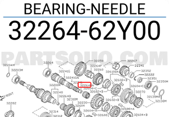 Nissan 3226462Y00 BEARING-NEEDLE